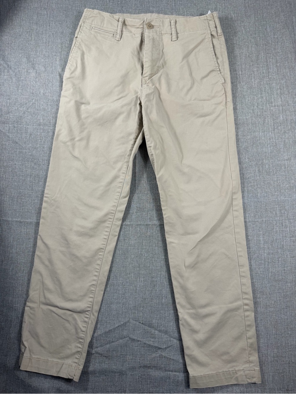 American Eagle Men’s Chino Pants 28x30 Khaki Beige Stretch Slim Casual
